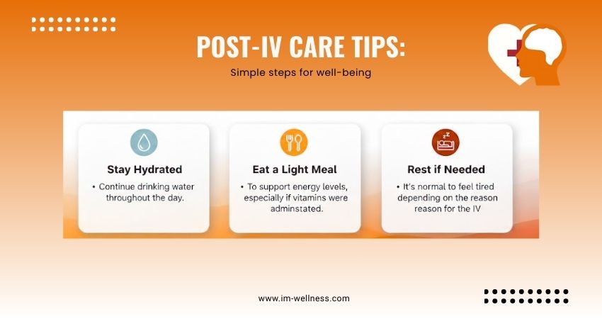 Post-IV Care Tips